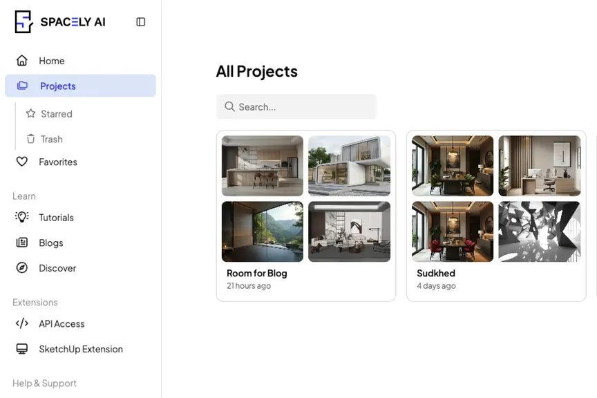 Feature Explore, Create a project