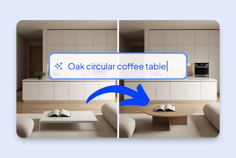 Edit any part of your design—no masking needed