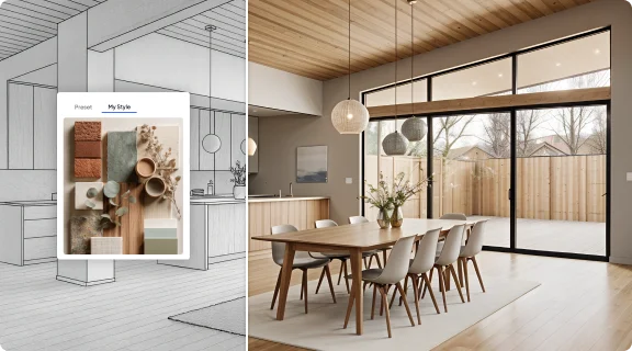 AI room design, From Moodboard to Visuals Instantly