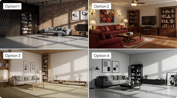 AI room design, Explore Layout and Finish Options Fast